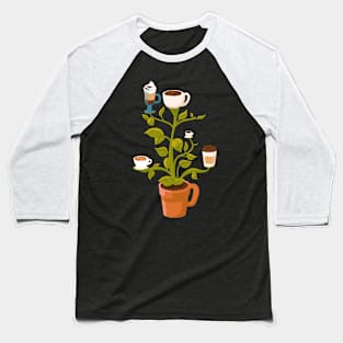 Coffee Plant Baseball T-Shirt